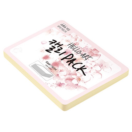 종이문화 헬로우 아트 캘리팩 두꺼운 스므스 카드 200g 02 아이보리