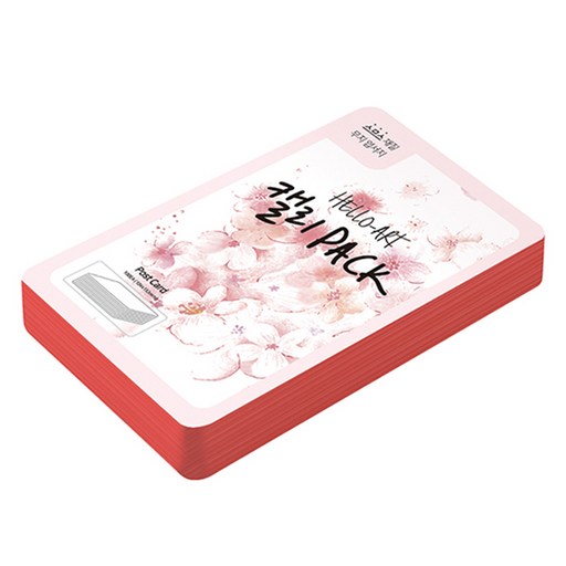 종이문화 헬로우아트캘리팩 두꺼운 스므스 엽서 200g 29 레드