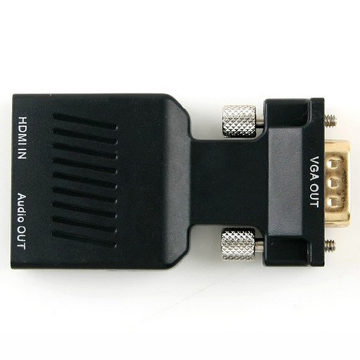 컴스 HDMI 컨버터 HDMI to VGA 오디오 지원 젠더