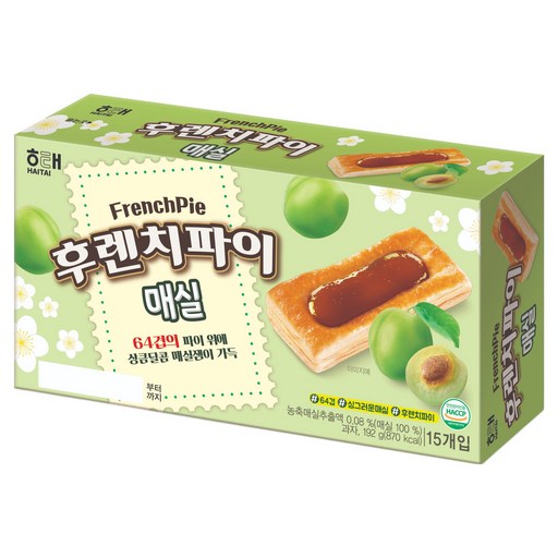해태제과 후렌치파이 매실 과자