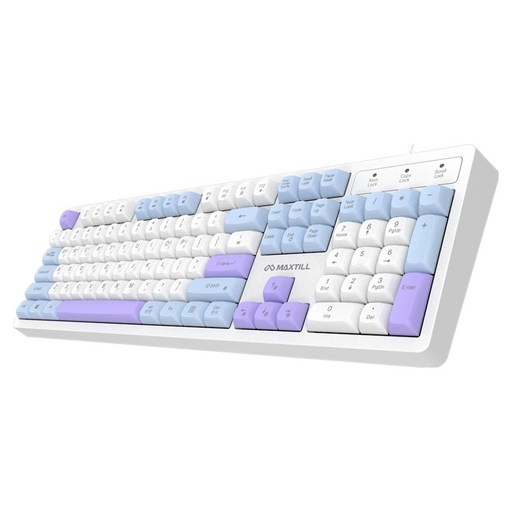 맥스틸 멤브레인 3컬러 키캡 RGB USB 유선 일반형 키보드