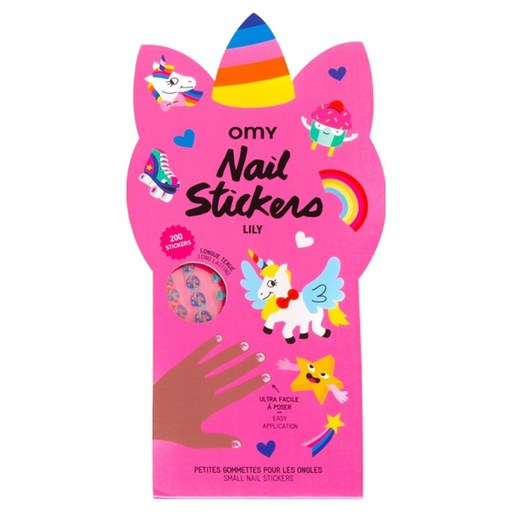 오마이 여아용 네일 스티커 릴리 200p 세트 NAIL01