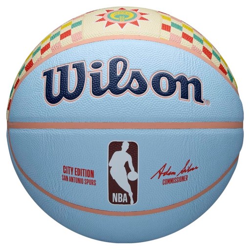 윌슨 2024 NBA 팀 시티 컬렉터 농구공 산 안토니오 스퍼스