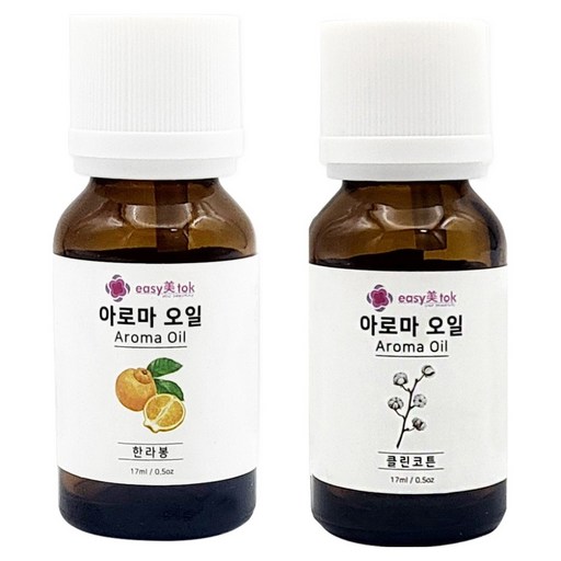 이지미톡 아로마 오일 방향제 원액 2종 x 17ml 세트