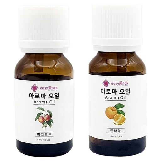 이지미톡 아로마 오일 방향제 원액 2종 x 17ml 세트