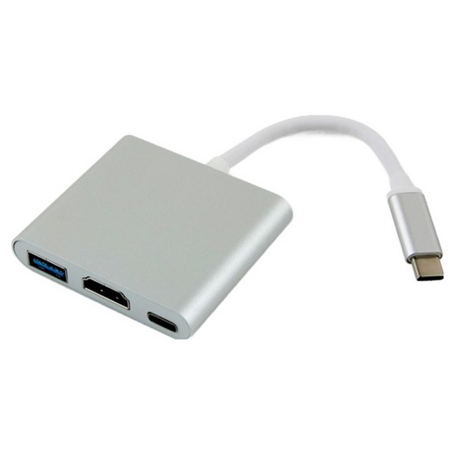 컴스마트 Type C to HDMI USB 3.1 컨버터 Silver