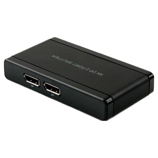 컴스 1 to 2 DP 1.2 4K 2K 60Hz UHD 확장 복제 디스플레이포트 분배기 DM177