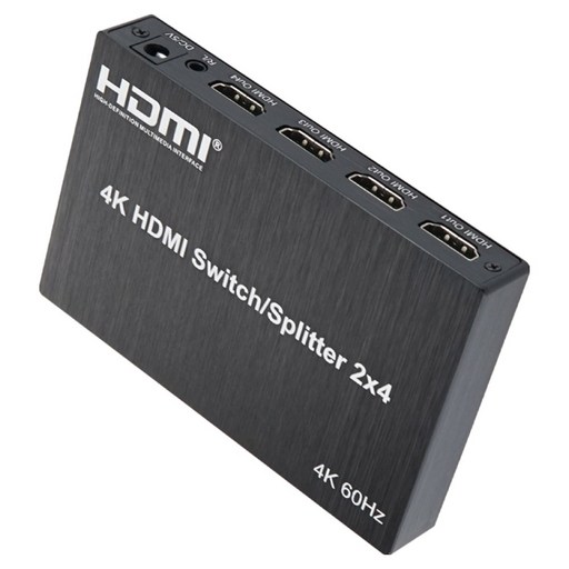 컴스 HDMI 매트릭스 선택기 2x4 Matrix 4K 60Hz
