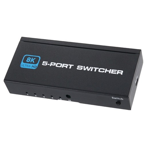 컴스마트 8K 60Hz 5입력 1출력 수동 스위치 HDMI 5-1 선택기