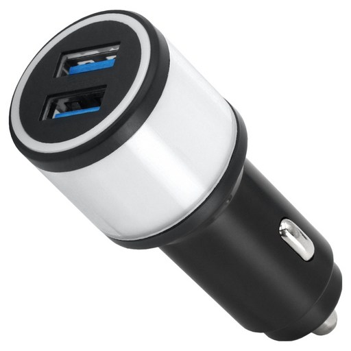 에이스피드 차량용 네온 무드등 고속 충전기 시거잭 USB + USB AP19