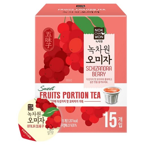 녹차원 오미자차 포션