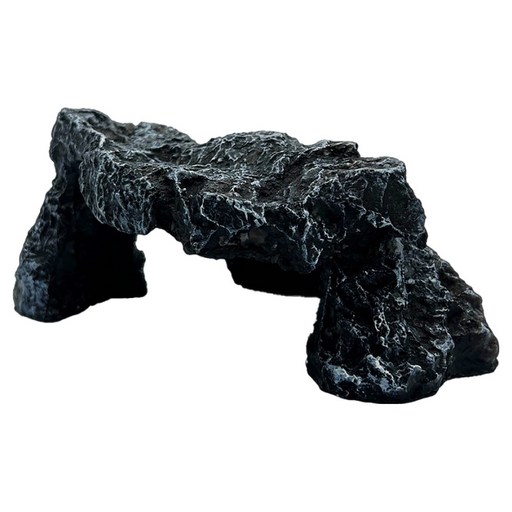 펫츠핸들러 파충류 렙타일 레진 블랙 고인돌 은신처 PH-NS16R 22 x 12 x 10 cm