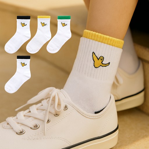 MARK GONZALES KIDS 兒童時尚中筒襪 mk-03 混色 4雙