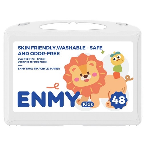 ENMy 恩米 雙頭丙烯馬克筆 官方英文版, 48色, 1組