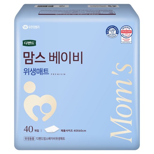 디펜드 맘스베이비 위생매트 40 x 60 cm 40p