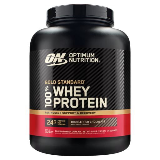OPTIMUM NUTRITION 歐恩 台灣公司貨 金牌黃金比例乳清蛋白 雙倍巧克力 5.05lb, 2290g, 1桶