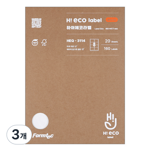 폼텍 하이에코 물류관리용 라벨지 HEQ-3114