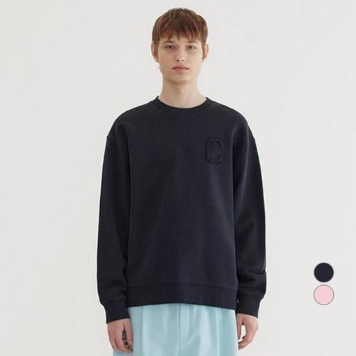 커버낫 남녀공용 C 로고 다잉 맨투맨