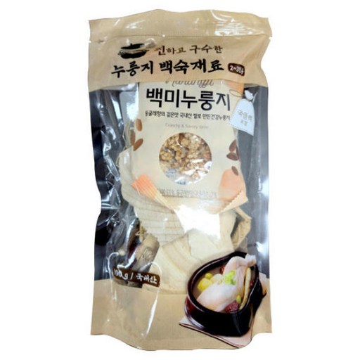 찐 하고 구수한 누룽지 백숙 재료