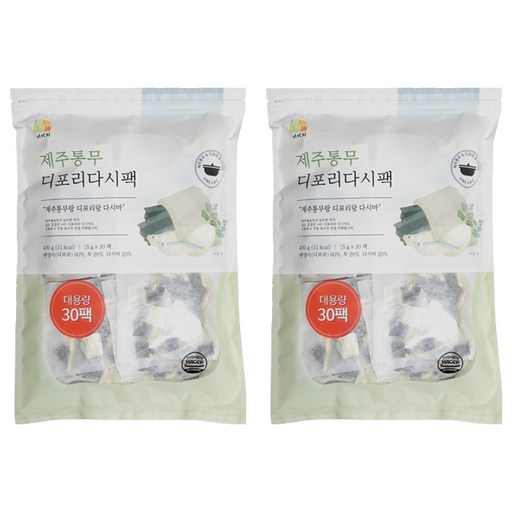석하 제주통무 디포리다시팩 30p