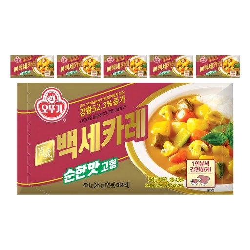 오뚜기 백세카레 고형 순한맛
