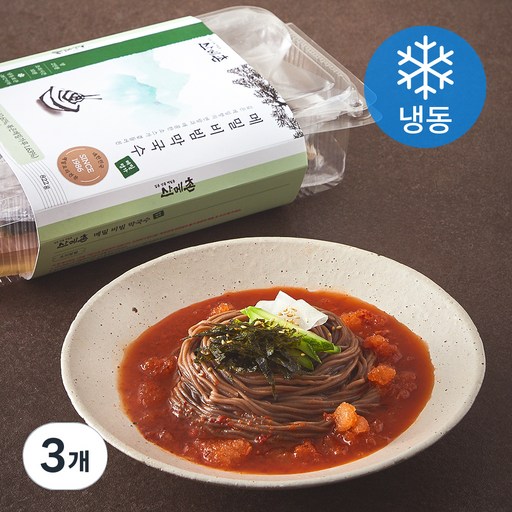 산메촌 메밀 비빔 막국수 2인분 (냉동)