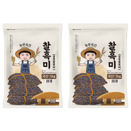 농부곡간 국산 찰흑미