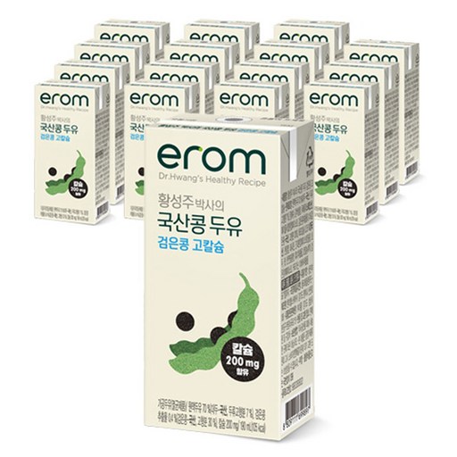 이롬 황성주 박사의 국산콩 두유 검은콩 고칼슘