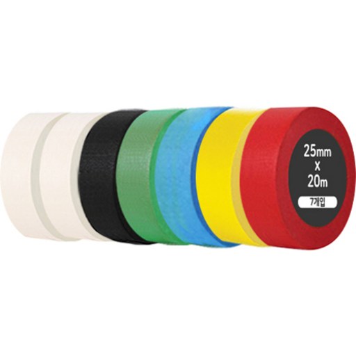 iQIHAN 레인보우 마스킹테이프 7개입 25mm x 20m