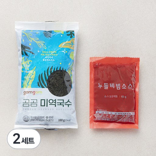 곰곰 미역국수 + 비빔소스