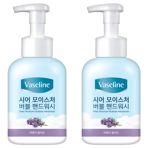 바세린 시어 모이스처 버블 핸드워시 라벤더향