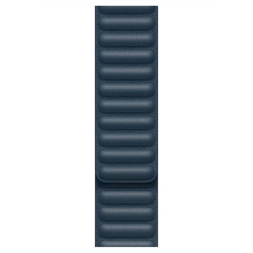 Apple 정품 애플워치 3/6/SE Leather Link 밴드 Small (42/44mm 호환 가능), 발틱 블루, 1개