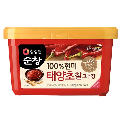 청정원순창 100% 현미 태양초 찰고추장