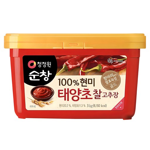 청정원순창 100% 현미 태양초 찰고추장