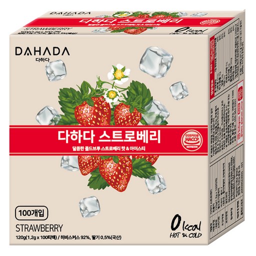 다하다 스트로베리 티백