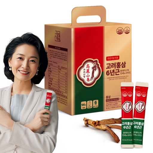 고려산청 6년근 원데이 홍삼 스틱 진세노사이드 대용량 100p