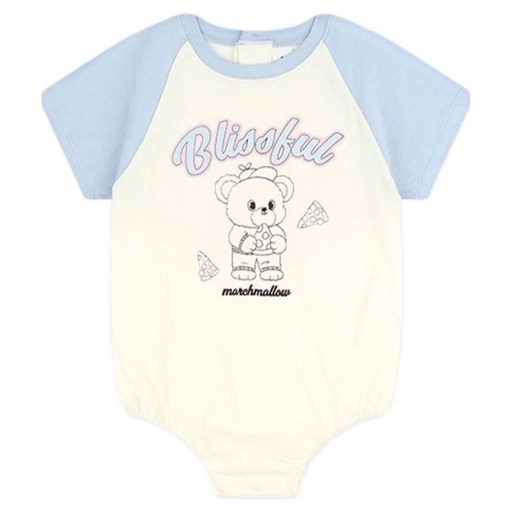 MilkBaby 유아용 마카롱 라글란 바디수트 아기우주복