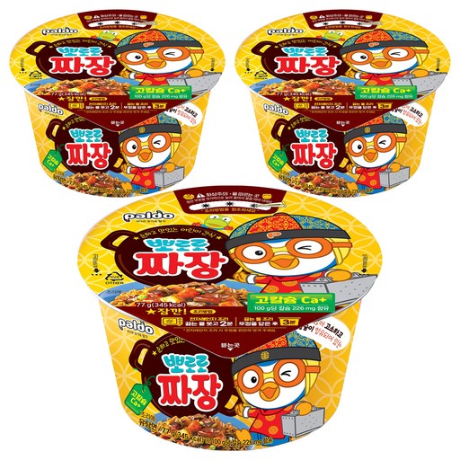 팔도 뽀로로 짜장라면 77g