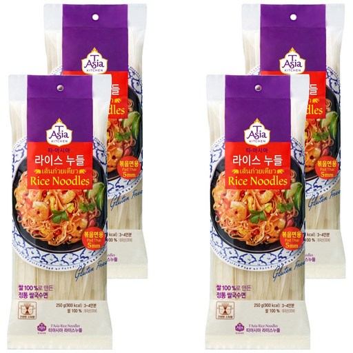 티아시아키친 라이스누들 볶음면용 5mm