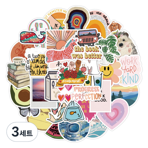 피어니스트 캐리어 노트북 팬시 스티커 50종 세트
