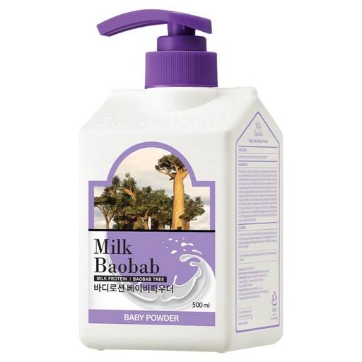 밀크바오밥 바디로션 베이비파우더향 순수하고 부드러운 피부를 위한 선택