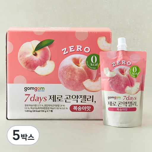 곰곰 7days 제로 곤약젤리, 복숭아맛