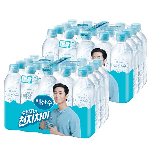 백산수 무라벨 500ml 40개 – 생수