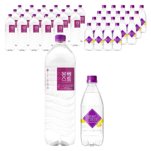 몽베스트 생수 18p + 스파클링 워터 레몬 500ml 20p