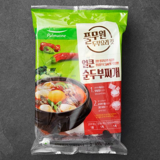 풀무원 얼큰 순두부찌개 킷 2인분