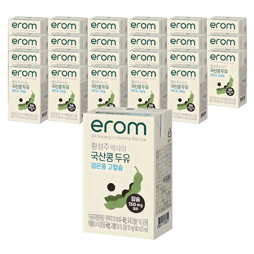 이롬 황성주 박사의 국산콩 두유 검은콩 고칼슘