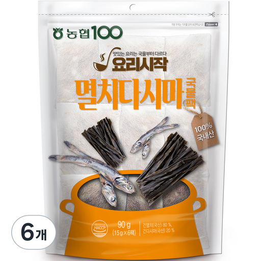농협 멸치 다시마 국물팩 6p