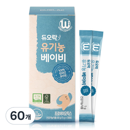 듀오락 유기농 베이비 프로바이오틱스 유산균