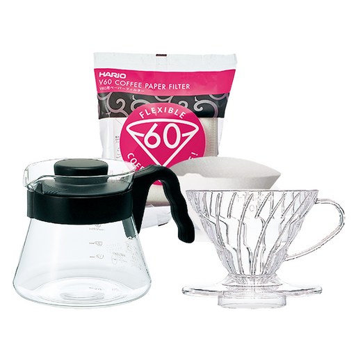 하리오 V60 투명 PP VCS 드립세트 1~2인
