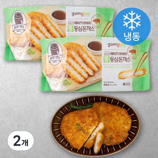 곰곰 에어프라이어 통등심 돈까스 (냉동)